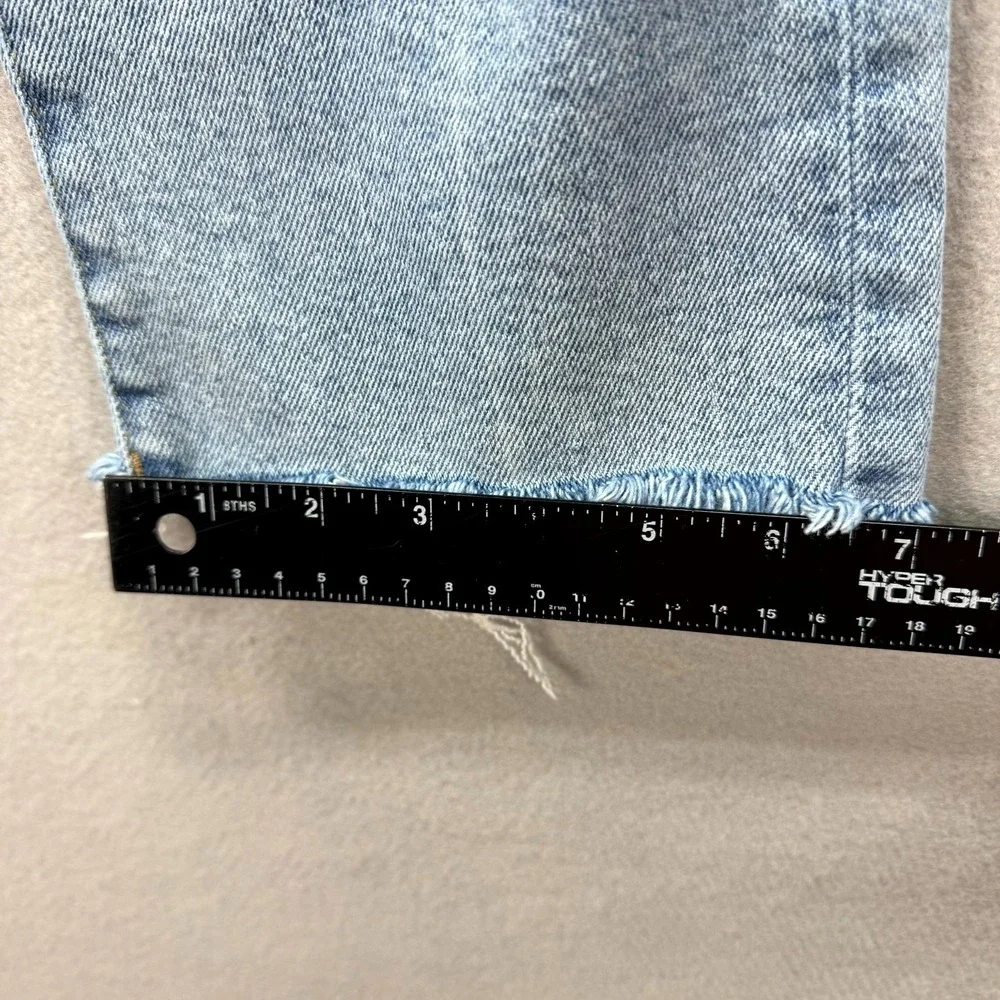 Kensie Jeans Women 8/29 Blue Pants Distress Vintage Luxe The Ella High Rise Slim